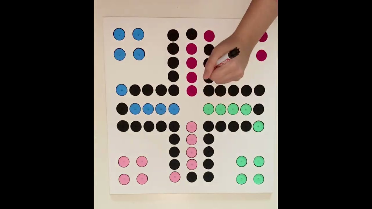 Mensch ärger dich nicht Spielbrett -selber bauen-