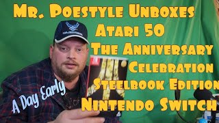 Mr. Poestyle Unboxes The Atari Anniversary Celebration Steelbook Edition For Nintendo Switch
