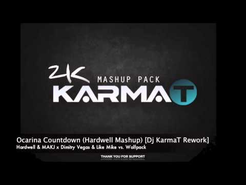 Hardwell & MAKJ x DV & LM vs. Wolfpack - Ocarina Countdown (Hardwell Mashup) [Dj KarmaT Rework]