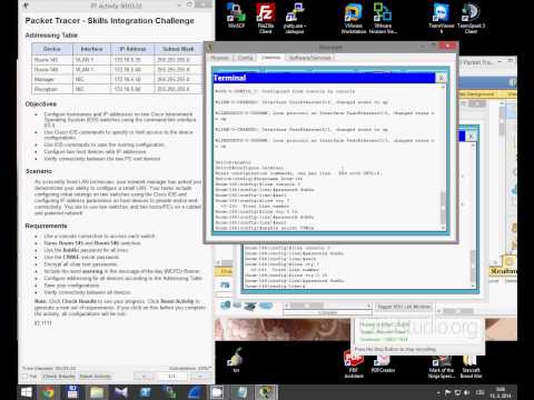CCNA 2 Packet Tracer Activity 1.3.1.3 solution
