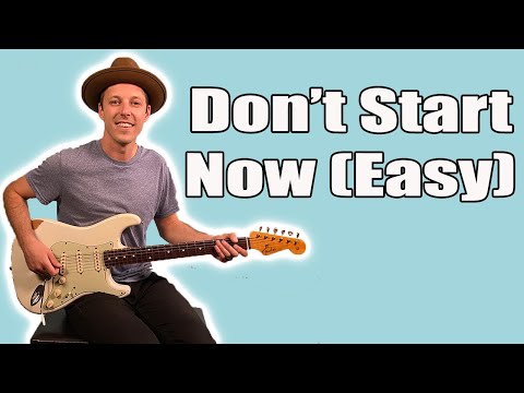 Dua Lipa Don't Start Now Guitar Lesson + Tutorial + TABS | EASY Version