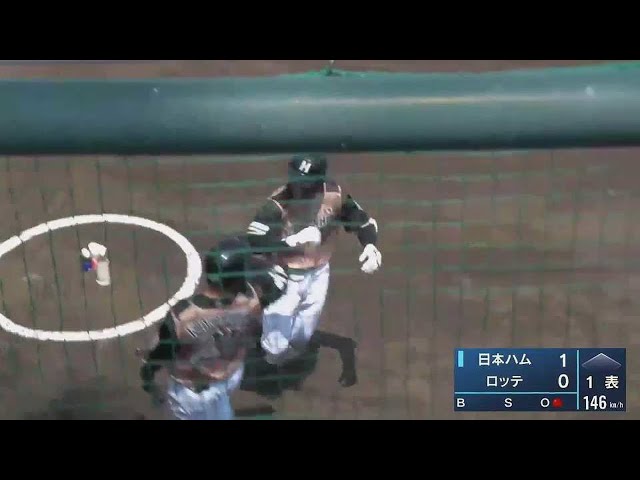 【ファーム】ファイターズ・万波 完璧に捉えた先制ソロホームラン!! 2021/5/23 M-F(ファーム)