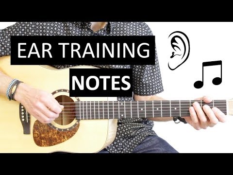 Exercices Apprendre à Reconnaitre d'Oreille des Notes EAR TRAINING Guitare Gamme Do Majeur