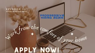 Progressive Hiring again| Work at home careers | remote| Hurry Apply Now|