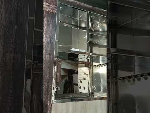 Stainless steel bathroom cabinet