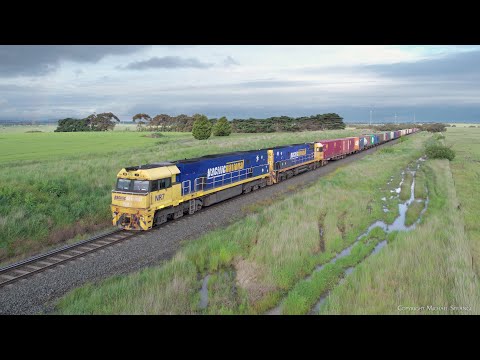 Pacific National 2MA5 Intermodal Container Freight Train (31/10/2022) - PoathTV Australian Railways