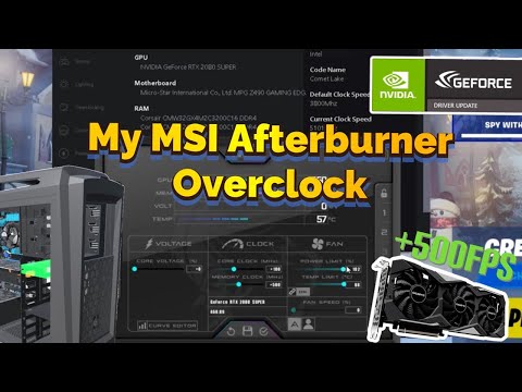 RTX 2080 Super Overclock | Boost FPS ! | MSI Afterburner |