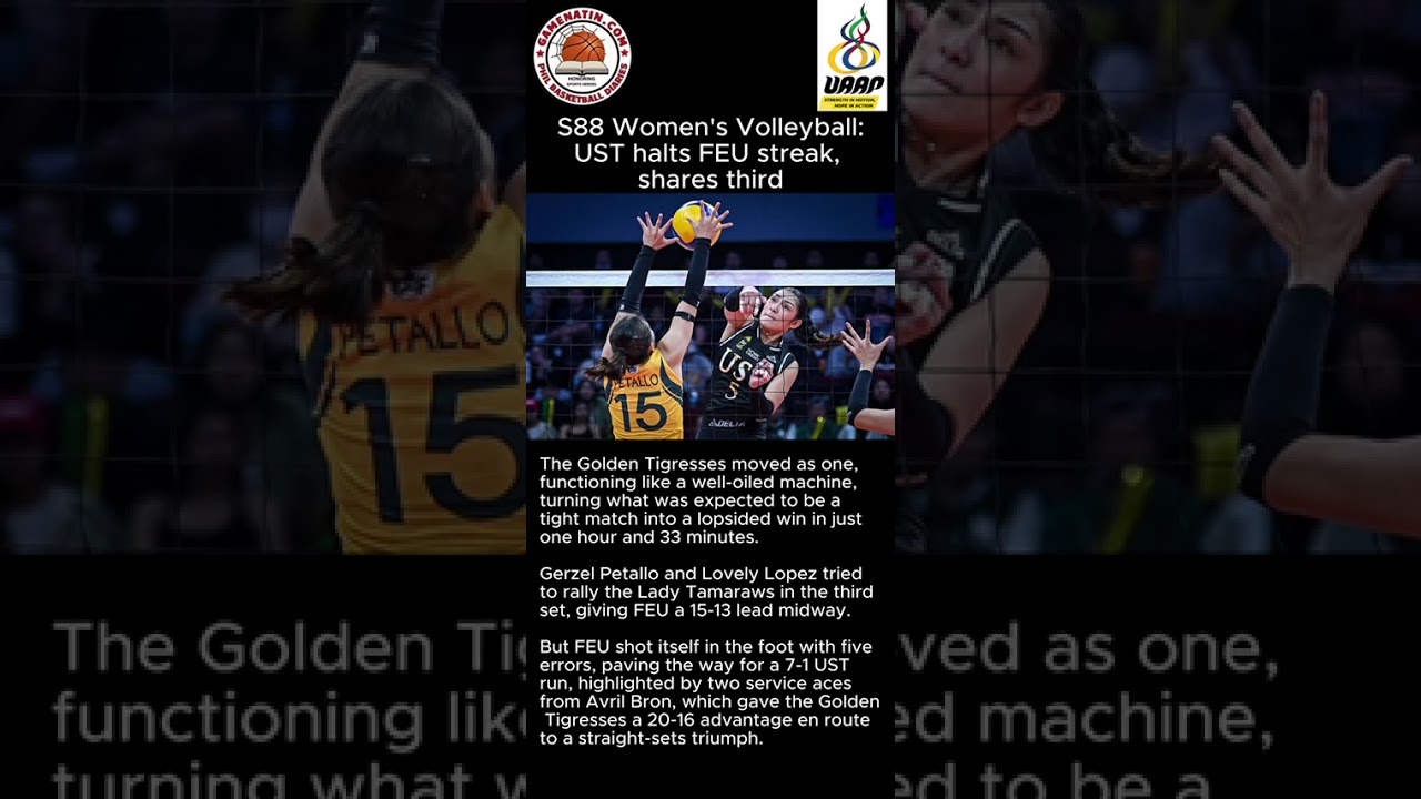 UAAP Women's Volleyball: UST trounces FEU in straight sets
