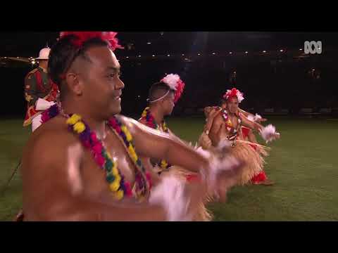 The Royal Corps of Musicians, Tonga, perform in the Royal Edinburgh Military Tattoo in Sydney