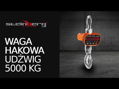 video - Outlet Waga hakowa - 5 t / 1 kg - LED