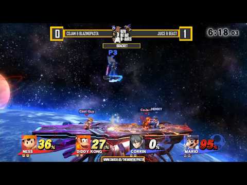 The Monthly| Cojam & BlazingPasta vs Juice & Beast - Doubles RR - Smash 4
