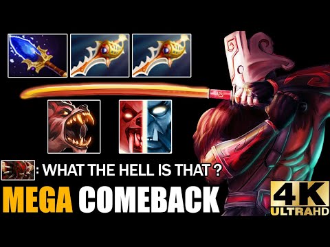 Double Wolf Juggernaut + Scepter Lycan VS Mega Creeps - Epic Comeback Dota 2 Pro Rank Gameplay
