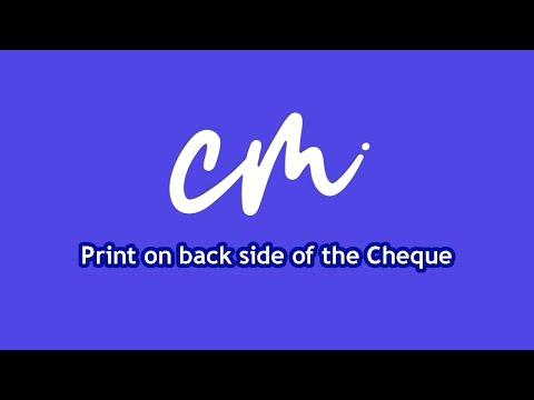 How to Print on the Back Side of Cheques | ChequeMaster