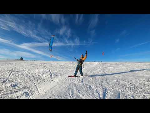 Snowkite Wasserkuppe | Kitejunkie.com | Rhön-Kite-Boarding | Flysurfer