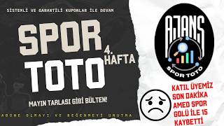 BU HAFTA ÇOK CAN YAKACAK! 🚨 Spor Toto 4. Hafta Sürprizleri ve Beraberl