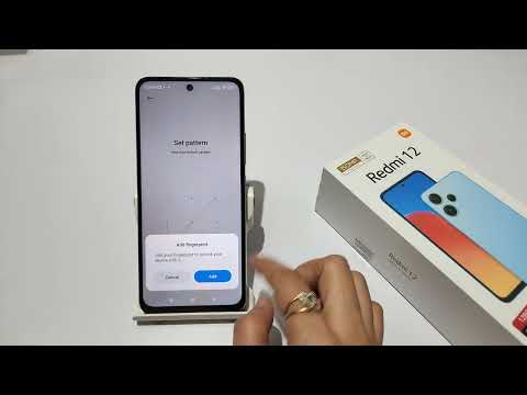 Redmi 12 me screen ka lock kaise lagaye | Password | how to set screen pattern lock in redmi 12 5g