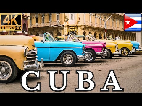 4K VIDEO FLYING OVER Cuba BEST PLACES TO VISIT
