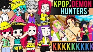 Kpop Demon Hunters react Tanjiro no TREINAMENTO dos HASHIRAS no Demon Slayer VR 😂❤️