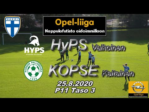 Opel-Liiga P11 HyPS Valkoinen - KOPSE Keltainen 25.8.2020