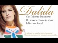Dalida - Histoire d'un amour - Paroles (Lyrics ...