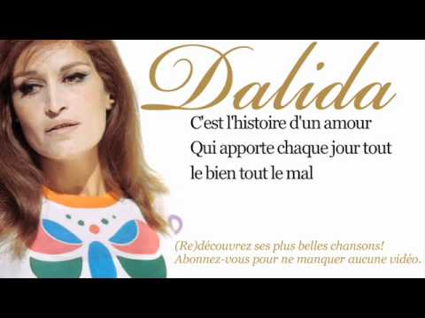 Dalida - Histoire d'un amour - Paroles (Lyrics)