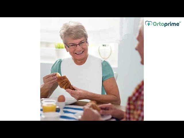 Vídeo relacionado con JZK Babero impermeable grande con bolsillo inferior para ancianos adulto y personas con discapacidad y paciente con accidente cerebrovascular, babero adultos para mujeres para comer