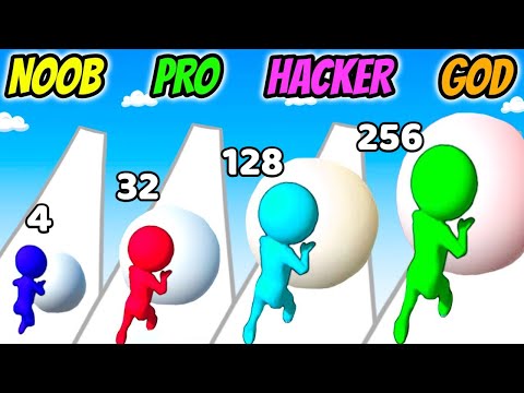 SnowBall Master 3D - NOOB vs PRO vs HACKER vs GOD