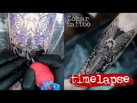 TETOVIRANJE 1# Challenge in 2021 / Warrior angel /time lapse