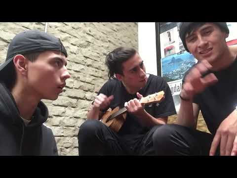 IMPROVISANDO AL ESTILO RASTACUANDO - Freestyle con UKELELE - COCODRILE MC, PHANTOM MC, LONDON MC