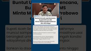 Sempat Disindir Prabowo! Buntut Umrah saat Bencana, Mirwan MS Minta Maaf kepada Presiden & Mendagri