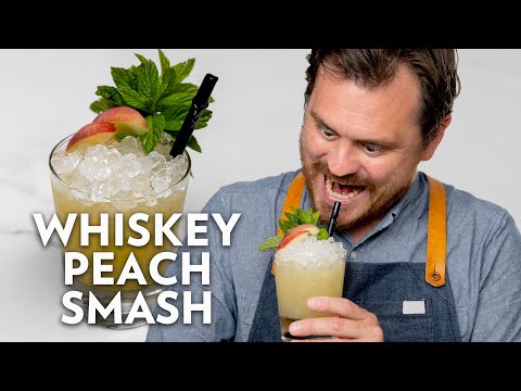 Whiskey Peach Smash – The Educated Barfly