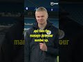 Erling Haaland is FUMING with Pep for denying him a #UCL double hat-trick 😂