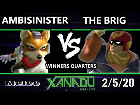S@X 340 Winners Quarters - Ambisinister (Fox) Vs. The Brig (Captain Falcon) Smash Melee - SSBM