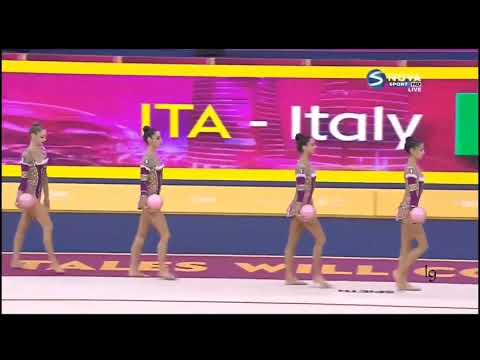 Group Italy 5 Balls Final World RG Championships Baku 2019