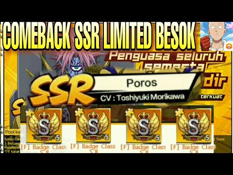 COMEBACK SSR PERTAMA PADUKA LORD BOROS, SINGLE TARGET OVER POWER - One Punch Man The Strongest