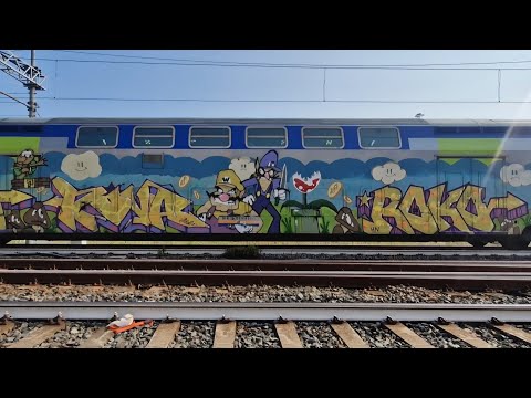 MANOVRE LOCO LIS TIGRE E652 NELLA COMPILATION DI TRENI IN ZONA PRA' PALMARO,LINEA GENOVA VENTIMIGLIA