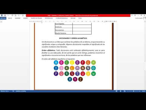 LOS LIBROS Y EL DICCIONARIO 4°