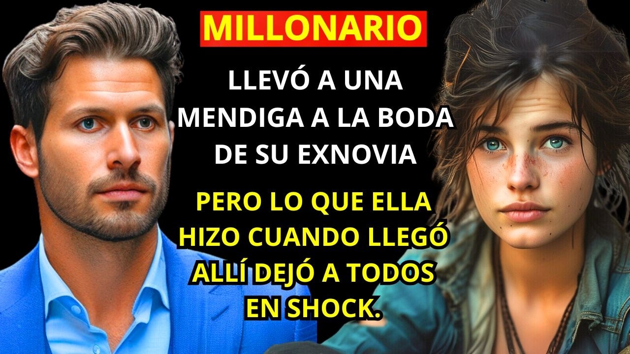 MILLONARIO LLEVÓ A UNA MENDIGA A LA BODA DE SU EXNOVIA, PERO LO QUE ELLA HIZO DEJÓ A TODOS EN SHOCK.