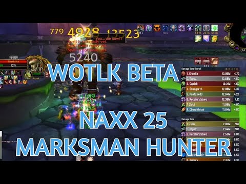 WOTLK BETA: Naxx 25 Marksman Hunter