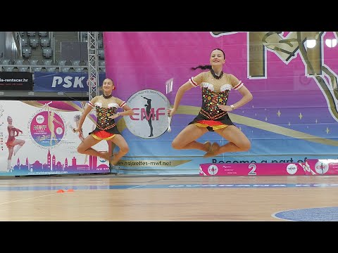 Majorettes DM STUDIO DAČICE / duo trio baton juniors/ Zadar 2023 Majorette World Champioship