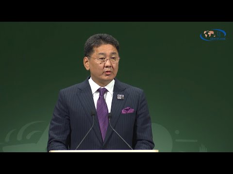 蒙古国总统出席世界领导人气候变化高级别会议