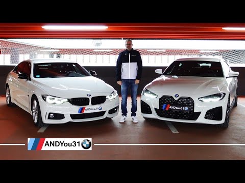 BMW 4er Gran Coupé Vergleich F36 Bj. 2019 und G26 Bj. 2023 Designcheck / Designvergleich Alpinweiß