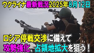 【ウクライナ戦況】25年8月12日。