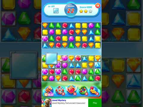 Jewel Crush 💎 - Jewels & Gems Match 3 Legend 2020 Level 321 ⭐⭐⭐ no Booster 👑 Android Gameplay ✅