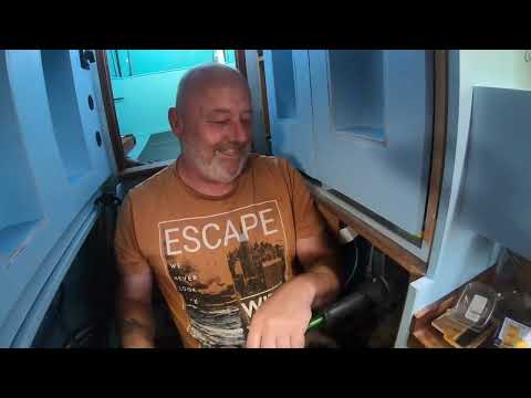 VLOG 126, Narrowboat fit out -  Stern cupboard doors and fitting the fronts on the galley units