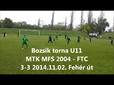 Bozsik torna U11 MTK MFS 2004 - FTC 3-3 2014.11.02.  Fehér út