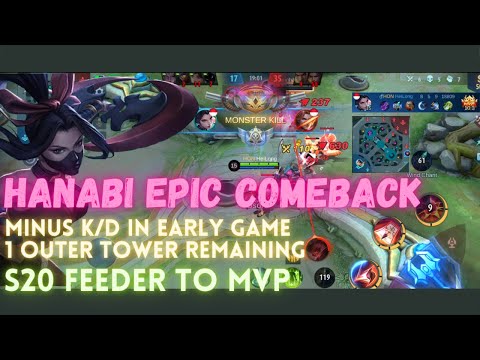 S20 DON'T UNDERESTIMATE HANABI!!! EPIC COMEBACK (FEEDER TO MVP)