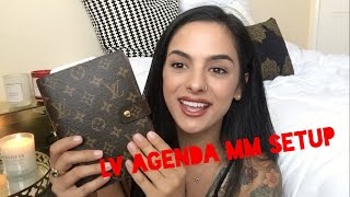 My Louis Vuitton Agenda MM Setup