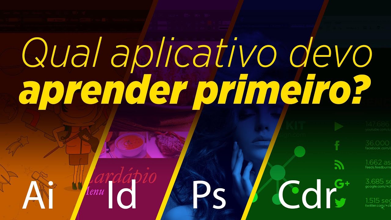 Qual aplicativo de design devo aprender primeiro?