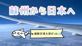 Weiちゃん散歩 #103蘇州から日本へ帰国 上海浦東空港大変だった